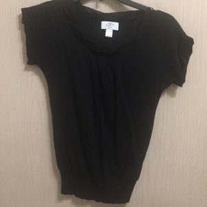Ann Taylor Loft Petites Black Shirt XXSP